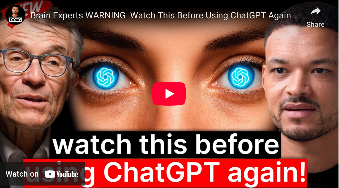 Brain Experts WARNING: Watch This Before Using ChatGPT Again! — MIT ...