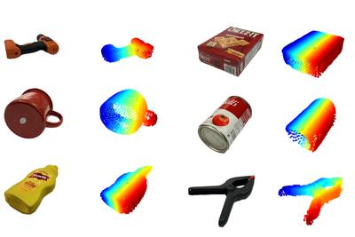 MIT researchers utilized specially trained generative AI models to create a system that can complete the shape of hidden 3D objects, like the ones pictured.